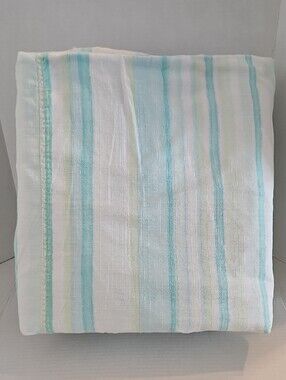 Liz Claiborne Aqua Blue Yellow Green Cotton Duvet Cover